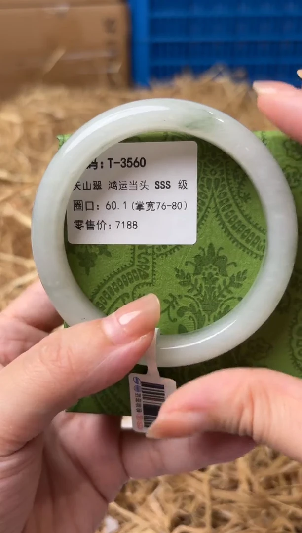 未镶嵌手镯石英质玉T-3560-60.1