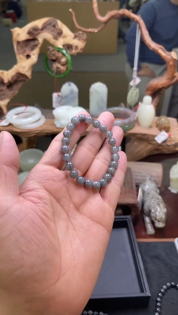 【闪购商品】和田玉未镶嵌手串卡8青花圆珠多样性发一