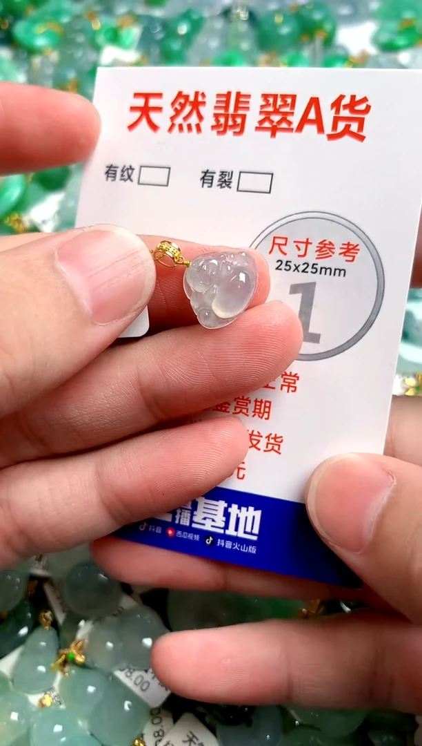 翡翠18K金镶嵌颈饰0281569698