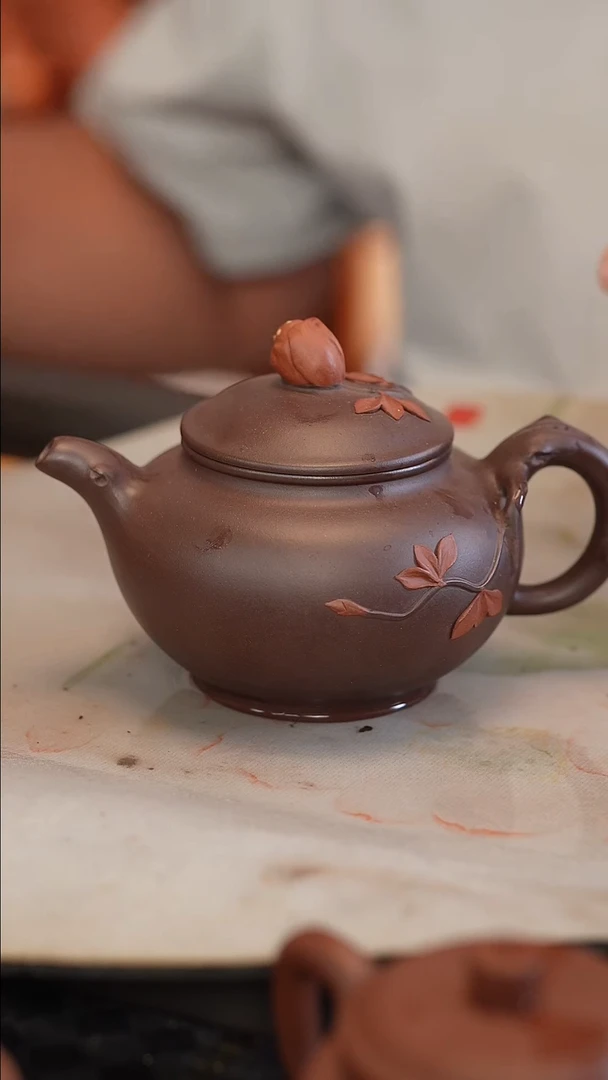 茶壶紫砂原矿手工制作