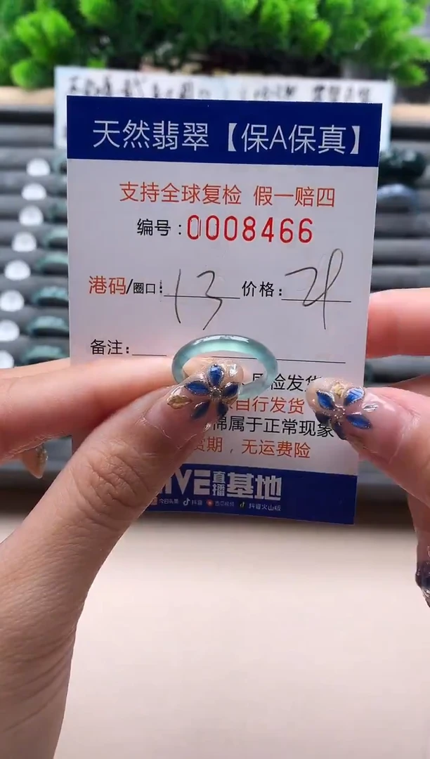 未镶嵌戒指翡翠8466