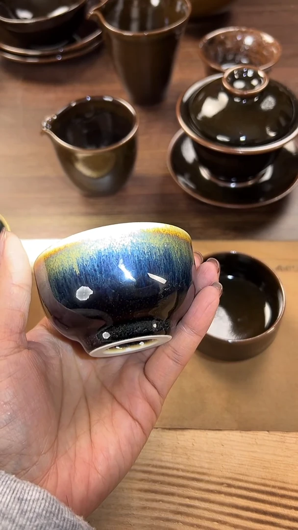 纯原矿手工煤窑烧制特色窑变主人杯