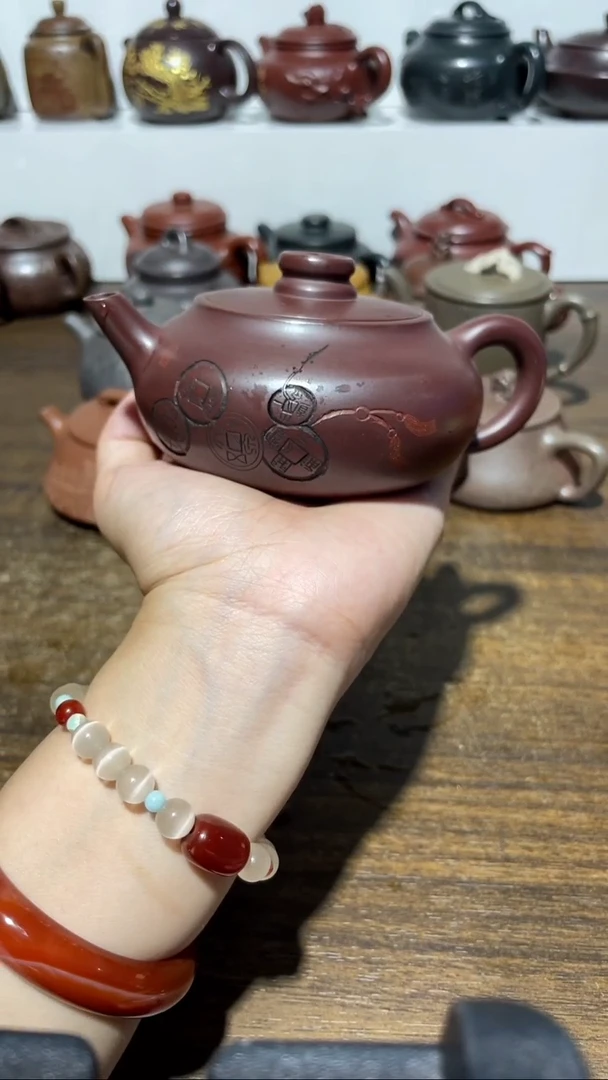 茶壶紫砂宜兴黄龙山原矿紫砂36