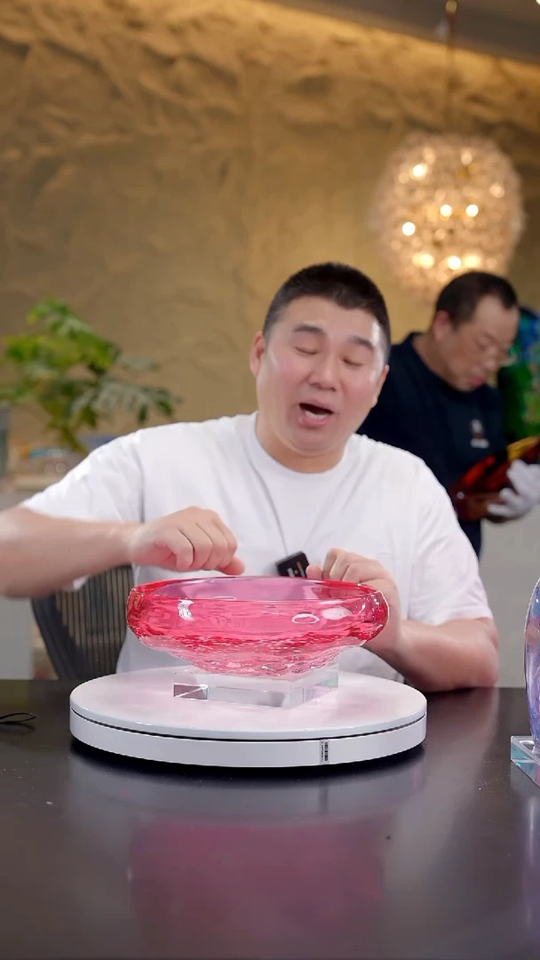 摆件你****天金红色设计款果盘