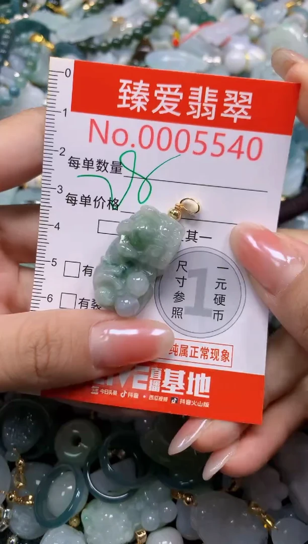 吊坠(不含链)未镶嵌翡翠5540