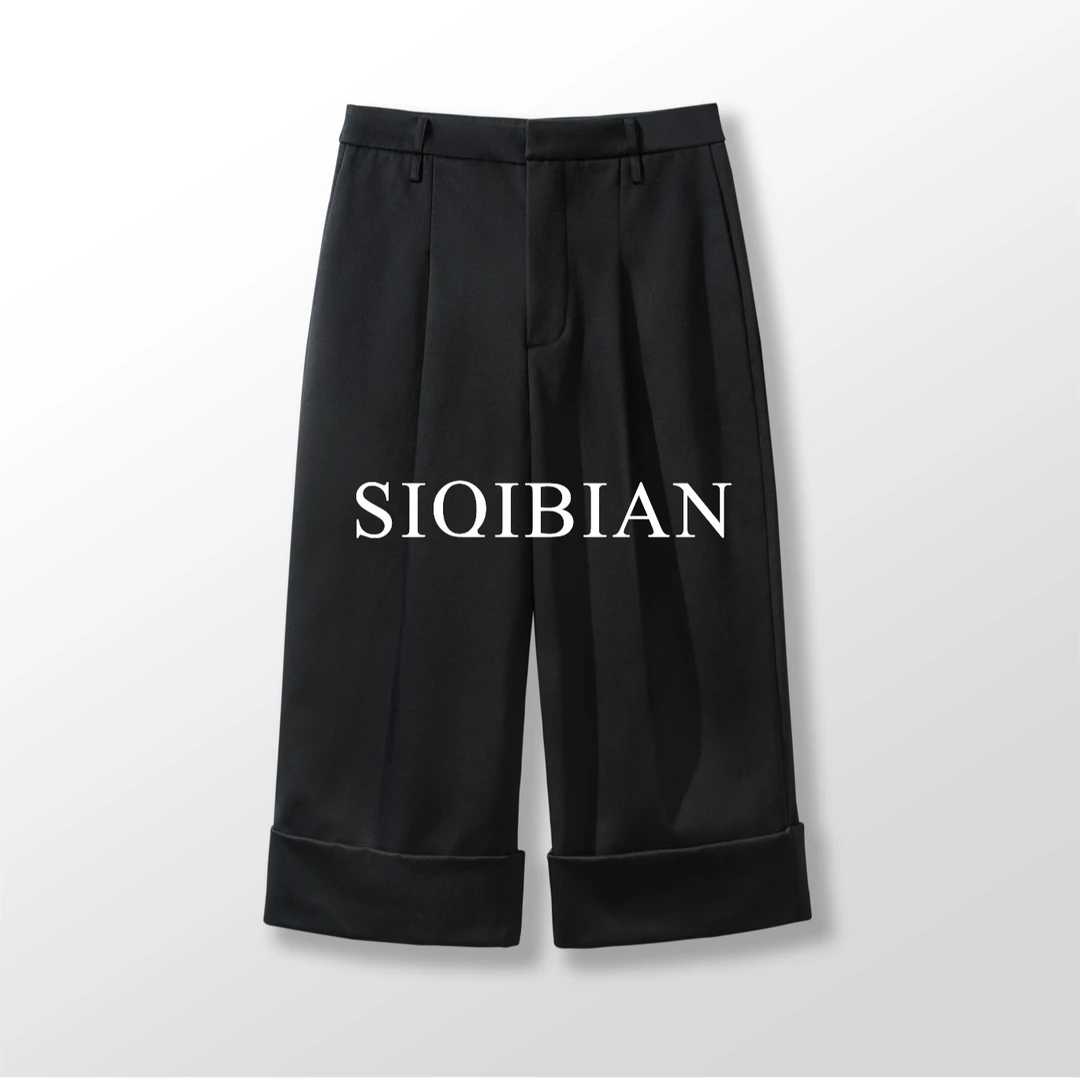 SIQIBIAN ｜25SS春季新品休闲百搭重磅八分裤-SQ-KZ084