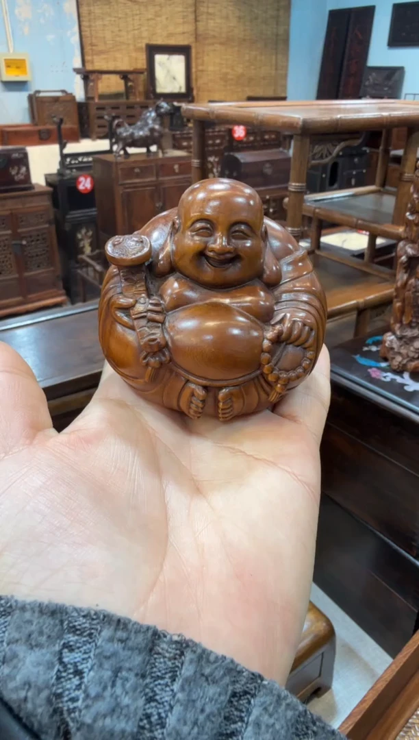 木黄杨 弥勒佛摆件