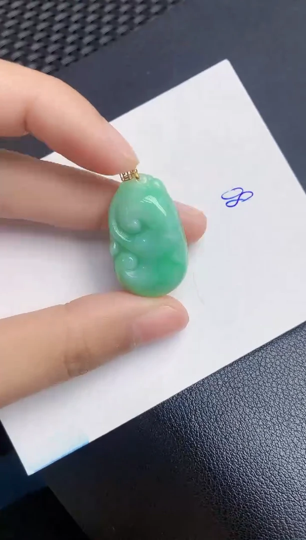 【闪购商品】翡翠颈饰18K金镶嵌000000000