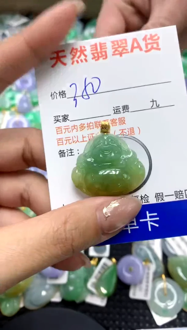 【闪购商品】翡翠颈饰18K金镶嵌111111111