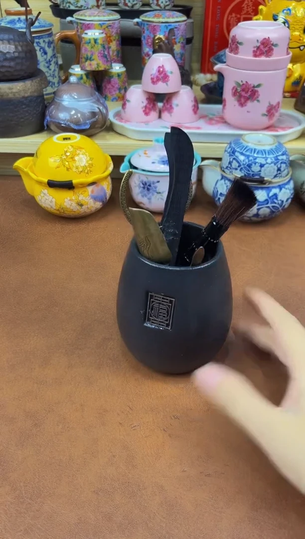 陶瓷茶具摆件旅行套组