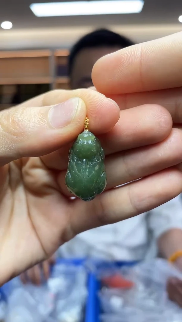 【闪购商品】和田玉`18K金镶嵌多样性发一件