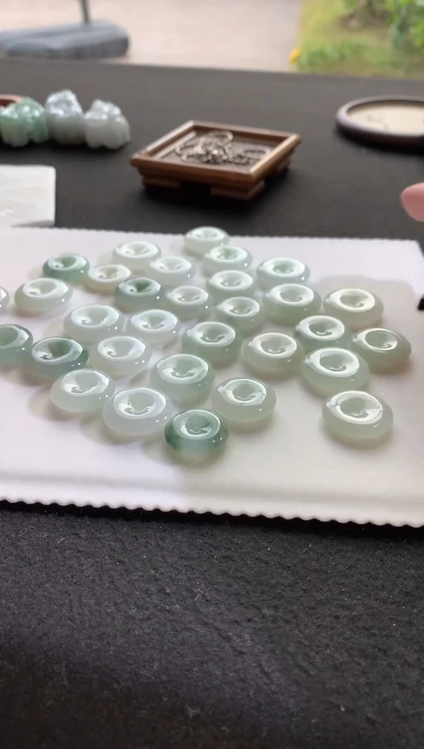 未镶嵌挂件翡翠平安扣F337多样性发一