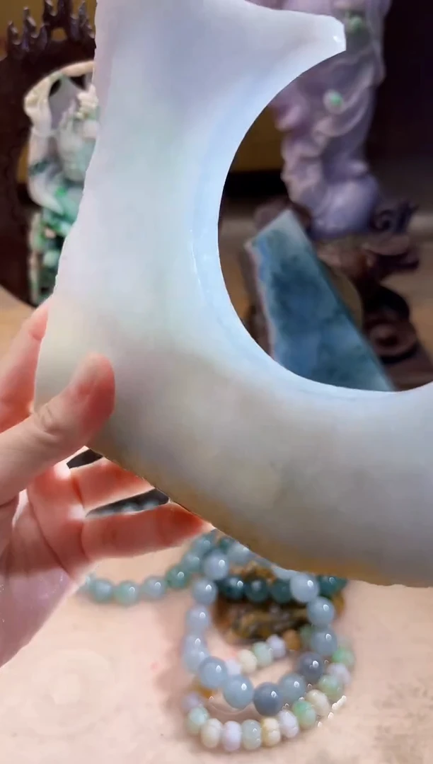 未镶嵌挂件翡翠A货柠优8145