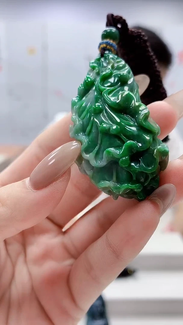 未镶嵌定制翡翠4917lr-毛货挂件68