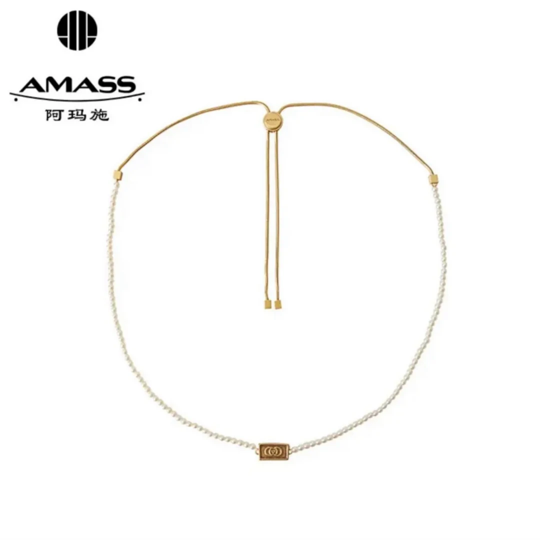 铁合金仿珍珠项链 阿玛施/AMASS项链【商场同款】时尚简约项链