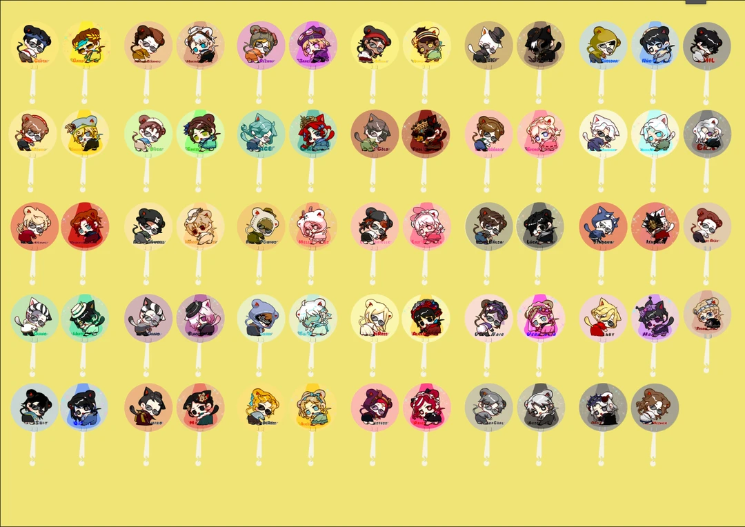 第五周边同人 迷你光栅扇子 立牌 盲盒代拆