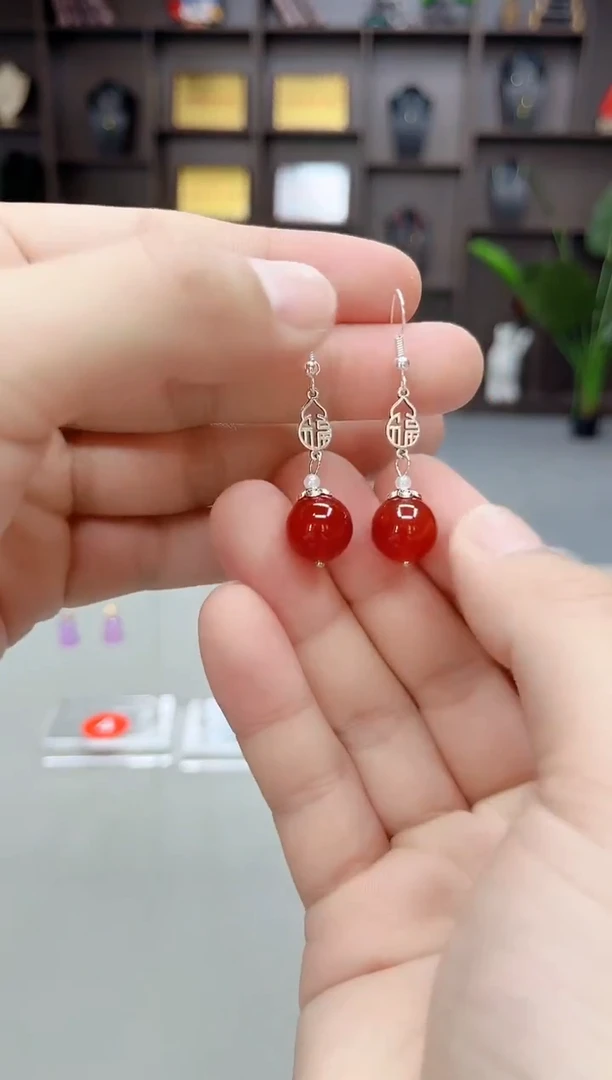 未镶嵌耳饰玛瑙/玉髓230000