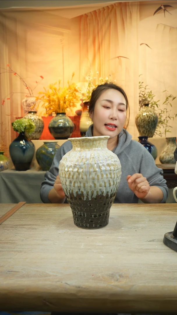 高25口12陶瓷花瓶花器