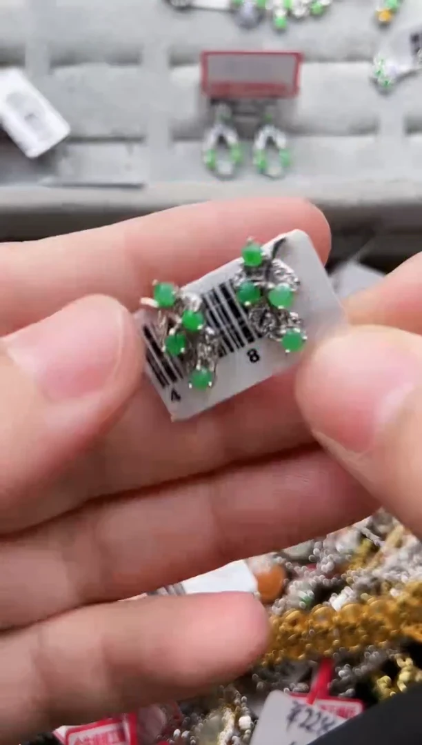 【闪购商品】翡翠戒指银S925镶嵌2222222-3