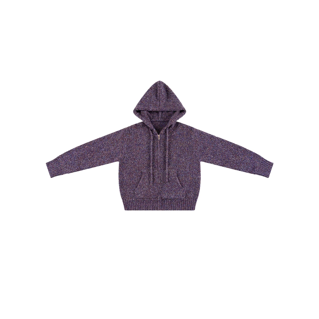 【秋冬爆款上新】秋冬慵懒花纱拉链针织开衫毛衣CC1D2728~Z