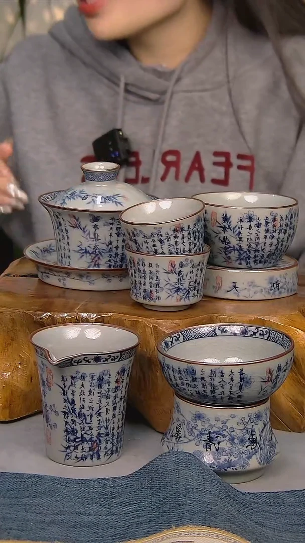 【闪购商品】7件套陶瓷茶具家用简装系列