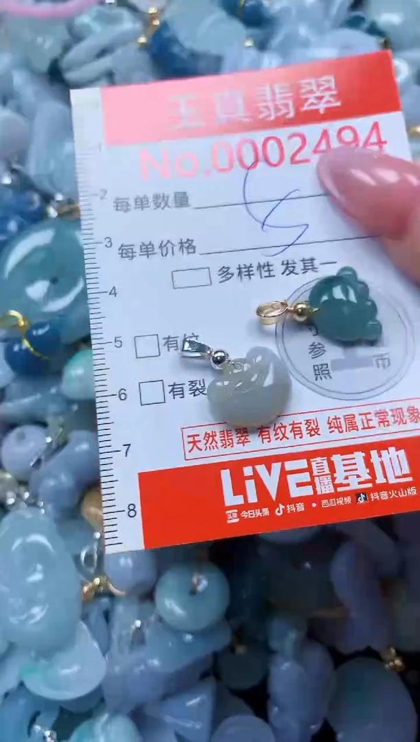 翡翠未镶嵌吊坠(不含链)2494