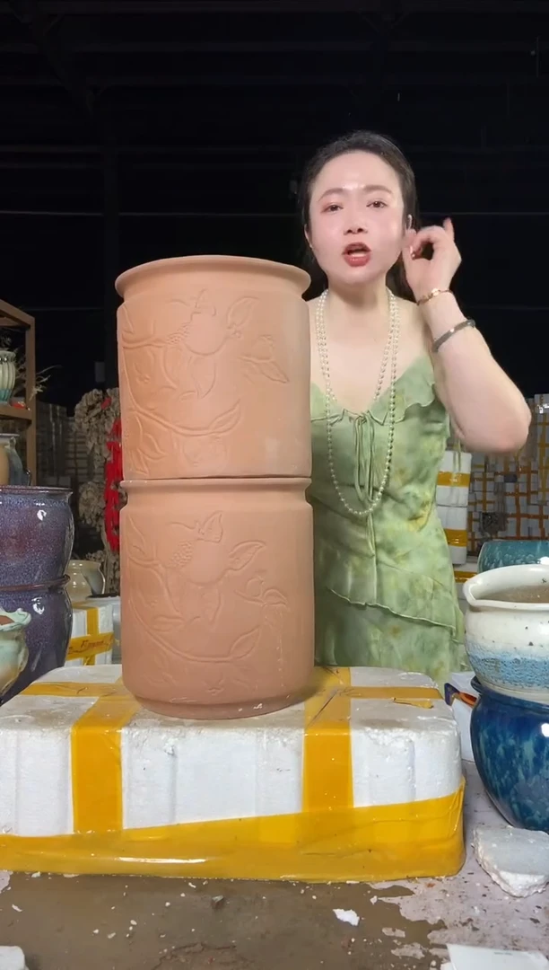 宜兴紫砂粗陶花盆21/24