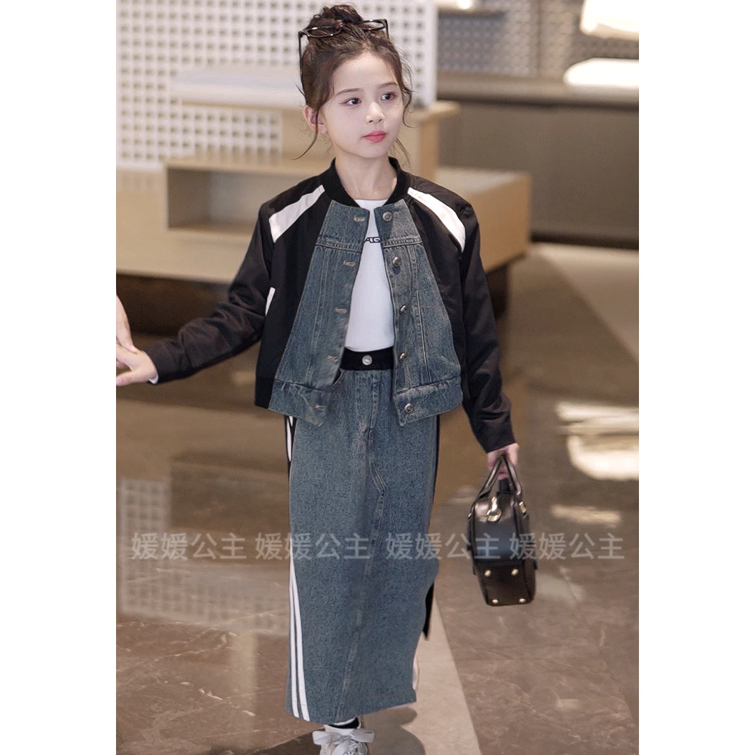 媛媛公主FL媛2025秋季女童中大童时尚百搭休闲套装14353S127