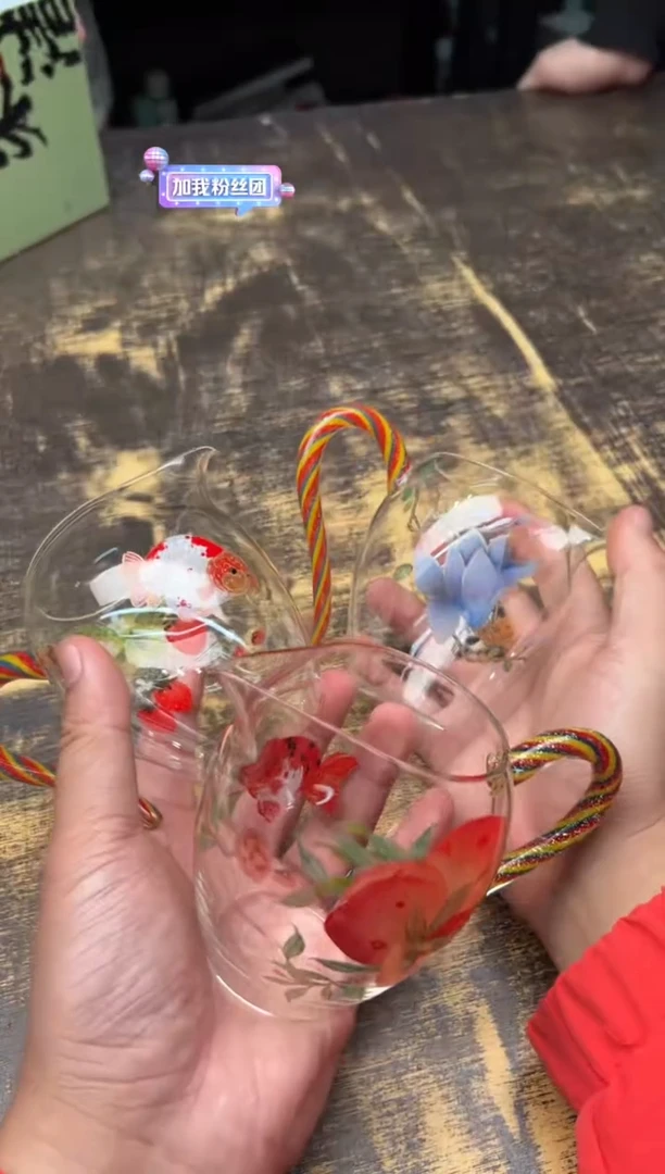 【闪购商品】/朱清兰寿玻璃公道杯 3个