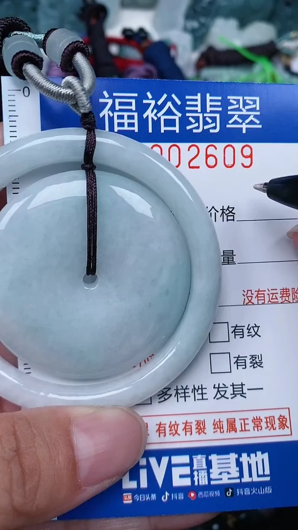 翡翠未镶嵌颈饰...0002609