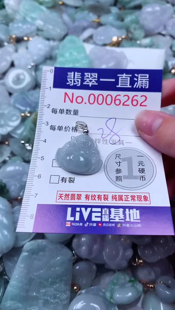 吊坠(不含链)未镶嵌翡翠6262