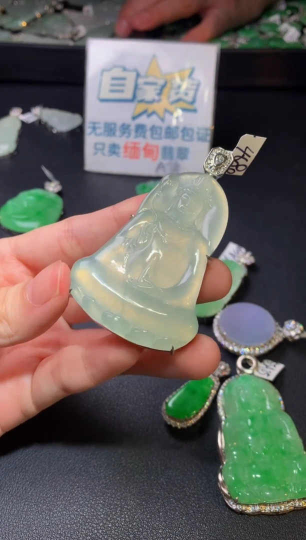 颈饰银S925镶嵌翡翠翡翠