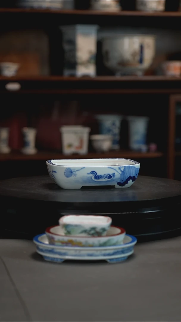 福利釉下青花手绘盆Ｅ***ｅ福利釉下青花手绘盆 Ｅ*ｅ