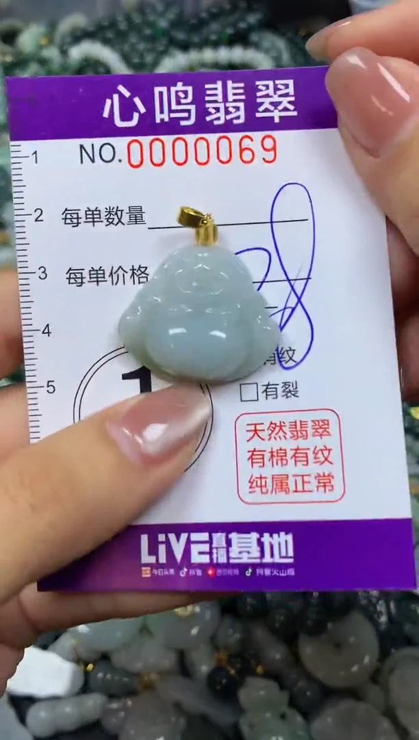 翡翠未镶嵌颈饰闪购00069