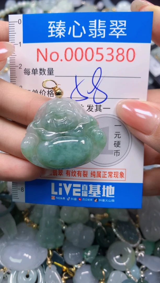 吊坠(不含链)未镶嵌翡翠5380