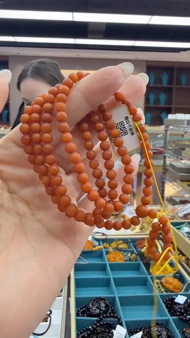 琥珀颈饰未镶嵌216秒拍号 假一罚三 5mm