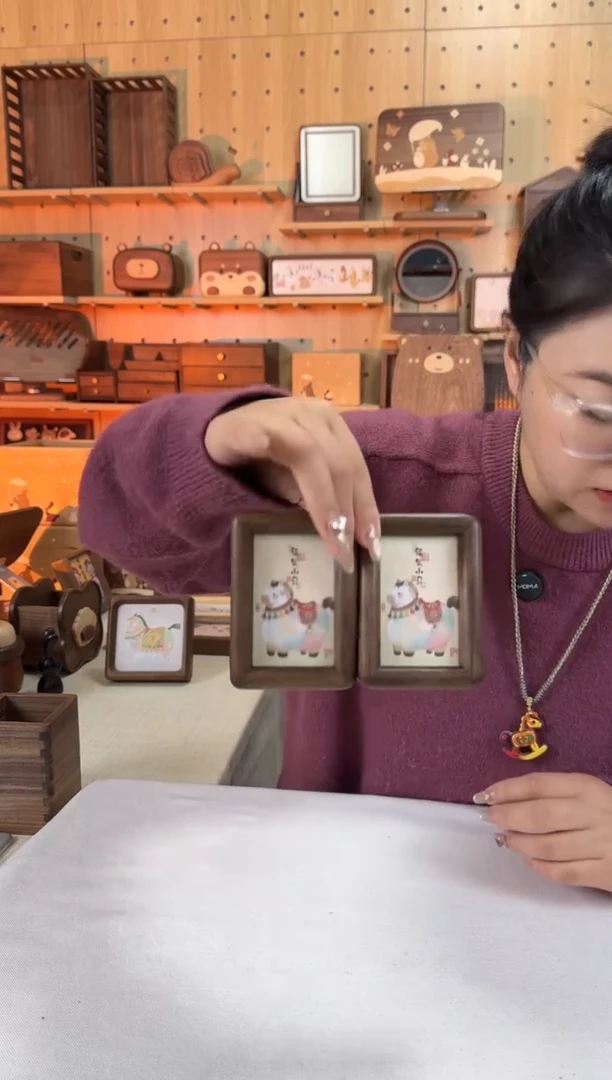 木3寸黑胡桃相框