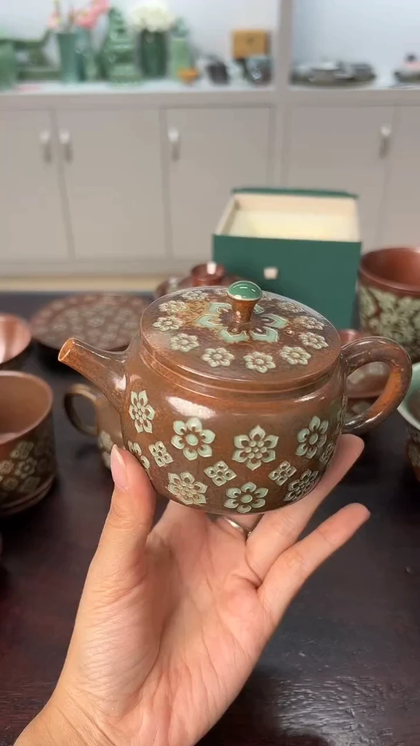 龙泉云间青瓷小米茶器