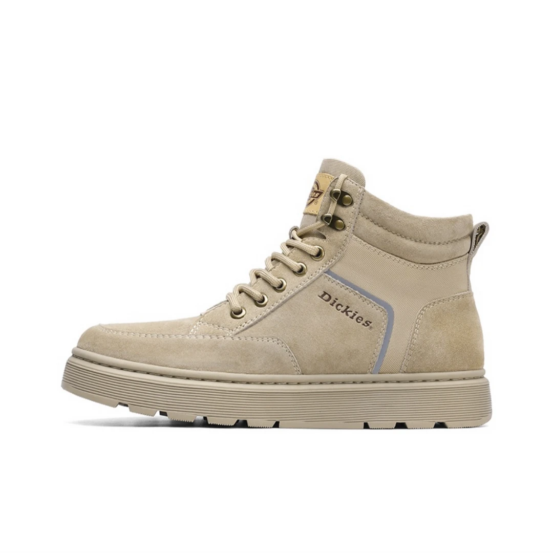 Dickies男款户外厚底中帮休闲耐磨工装靴224M50LXS21B-浅卡其