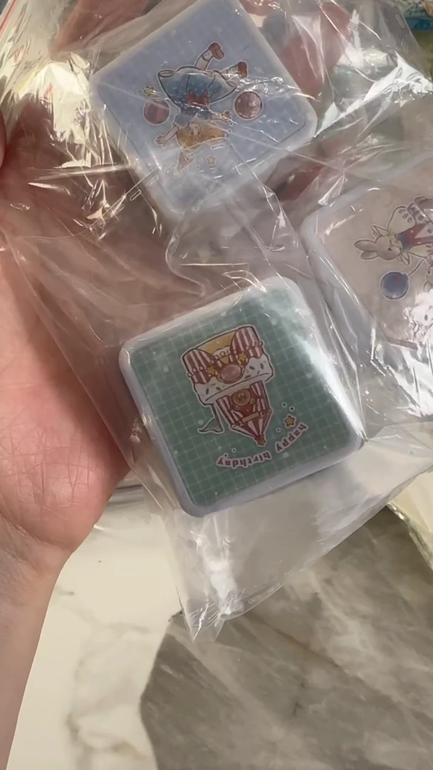 蛋糕兔子爱丽丝光敏印章 3个