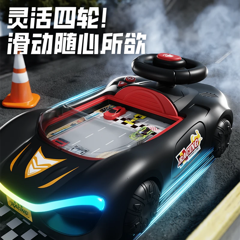 【手眼协调训练】早教益智赛车闯关大冒险玩具模拟开车轨道游戏机