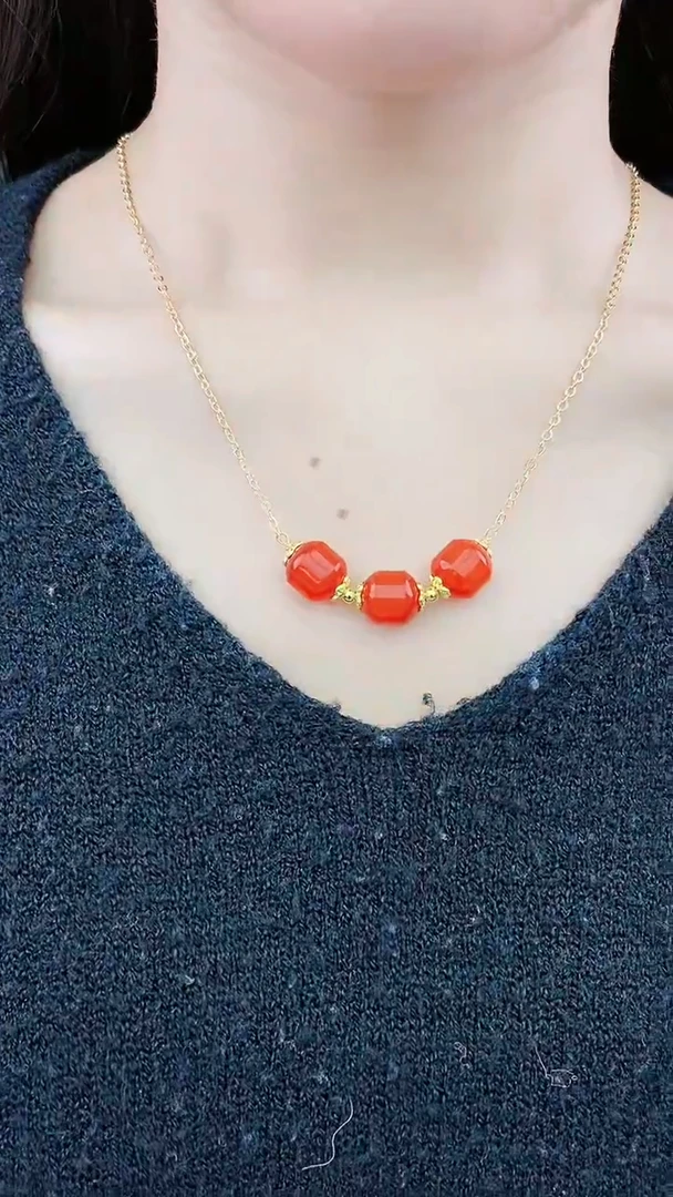 【闪购商品】翡翠颈饰14K金镶嵌D197项链