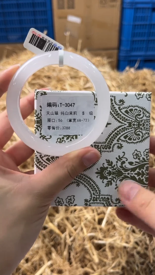 未镶嵌手镯石英质玉T-3047