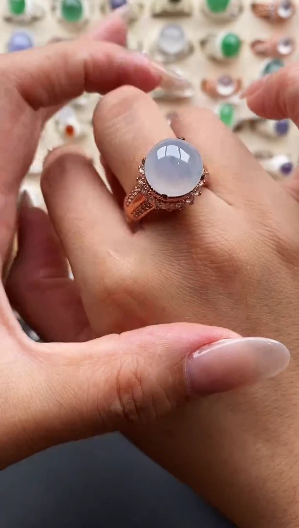 未镶嵌戒指翡翠缅甸天然A货翡翠11   8-10