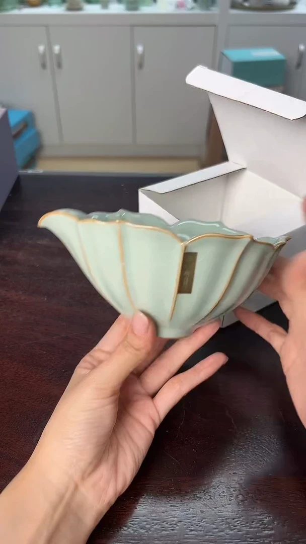 龙泉云间青瓷小米茶器