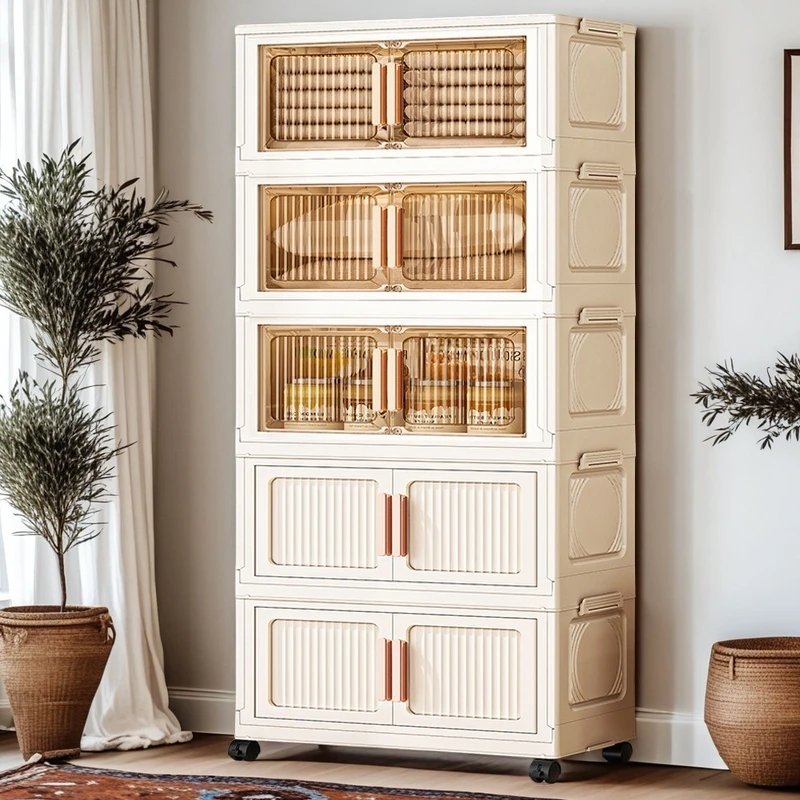 【注意看图】FY45cm【拍四层发五层】收纳柜折叠玩具储物整理柜