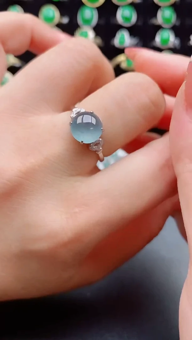 【闪购商品】翡翠戒指银S925镶嵌1212