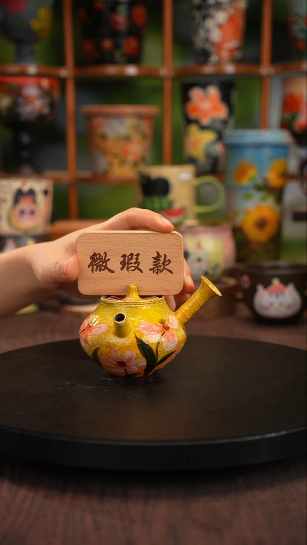 景德镇釉下彩手绘微瑕