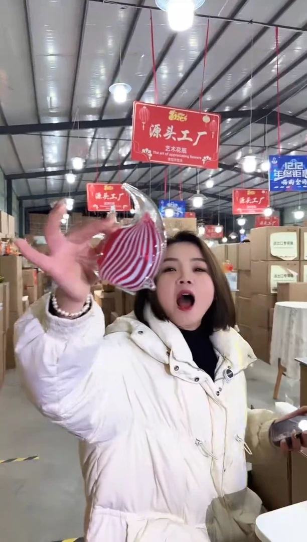 【闪购商品】玻璃于清花器O-早32