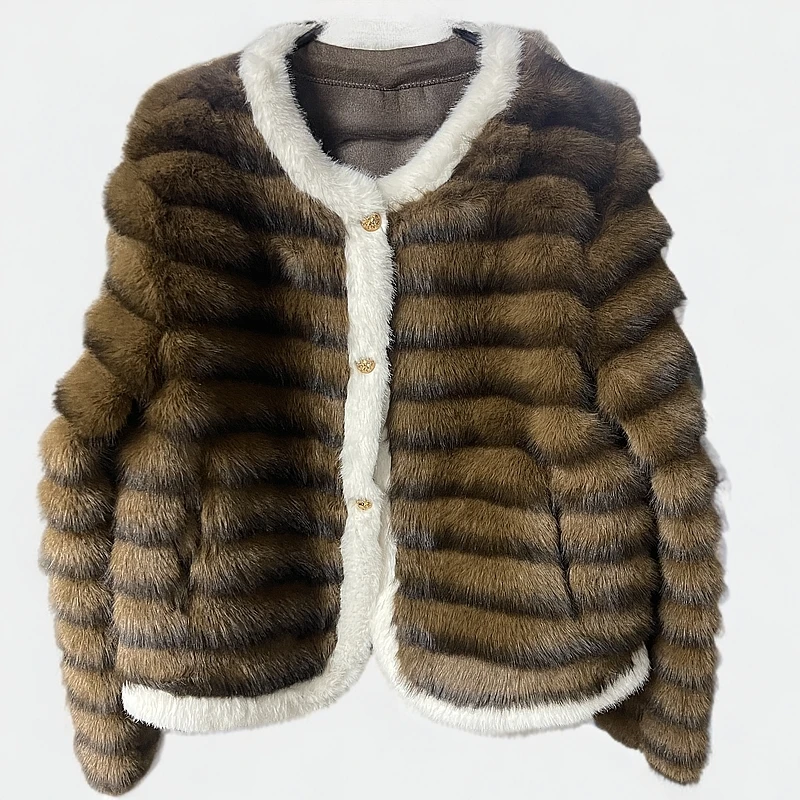 【6933】龙猫定制款纹理感毛毛衣外套冬季加厚